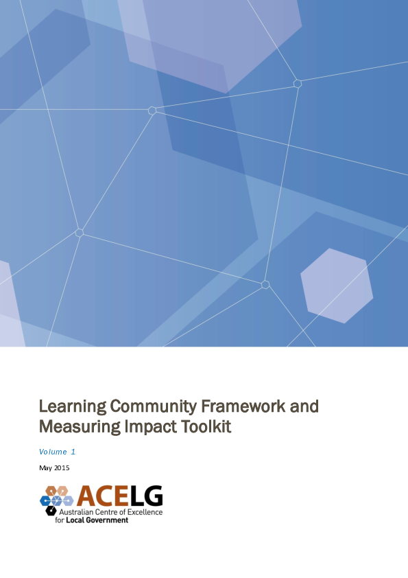 (PDF) Learning Community Framework and Measuring Impact Toolkit