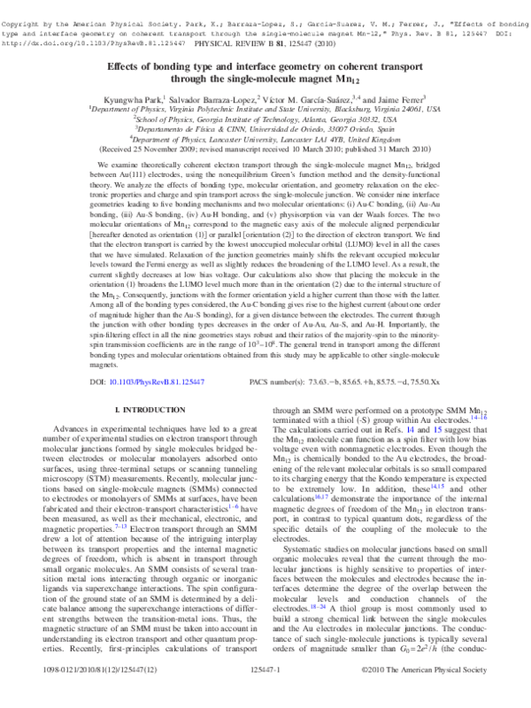 (PDF) Effects of bonding type and interface geometry on coherent ...