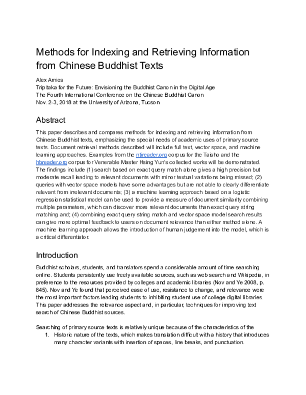 (PDF) Methods for Indexing and Retrieving Information from Chinese ...