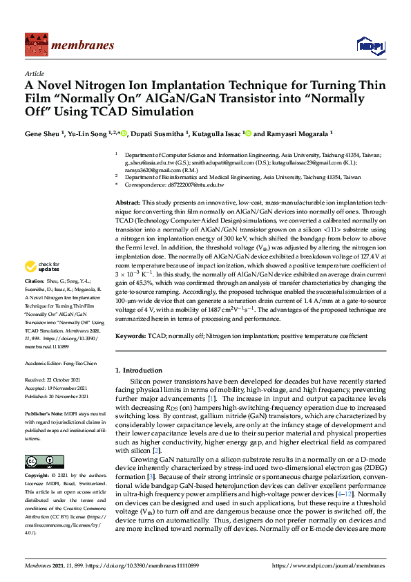 (PDF) A Novel Nitrogen Ion Implantation Technique for Turning Thin Film ...