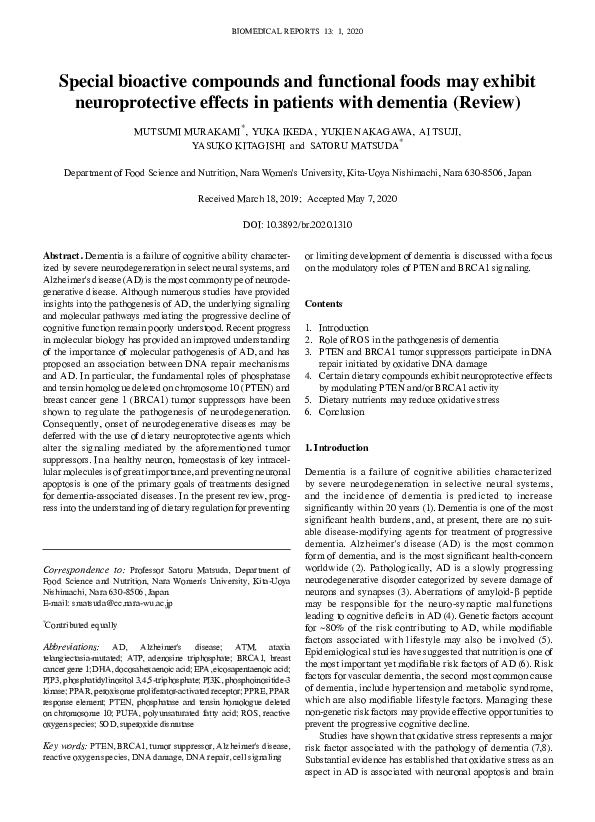 (PDF) Special bioactive compounds and functional foods may exhibit ...