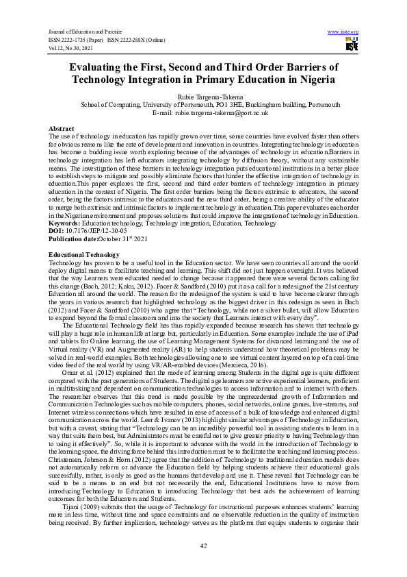 (PDF) Evaluating the First, Second and Third Order Barriers of ...