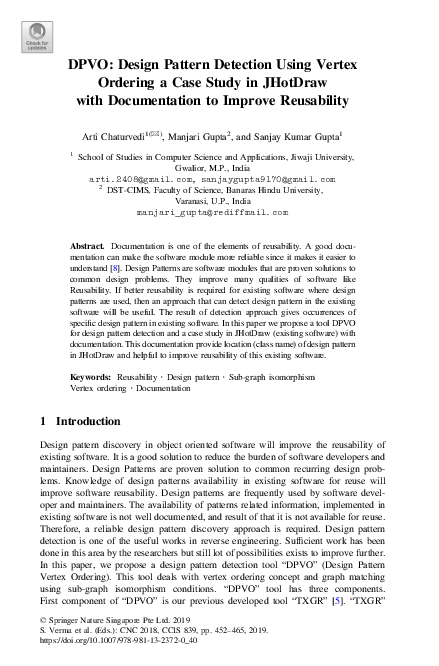 (PDF) DPVO: Design Pattern Detection Using Vertex Ordering a Case Study ...