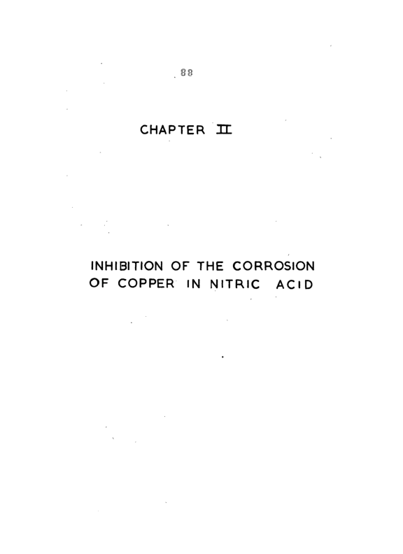 PDF) INHIBITION OF THE CORROSION OF COPPER IN NITRIC ACID