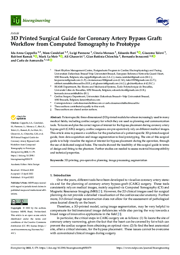 (PDF) 3D Printed Surgical Guide for Coronary Artery Bypass Graft ...