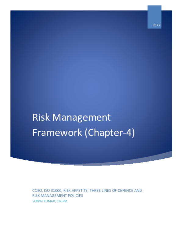 (PDF) Risk Management Framework