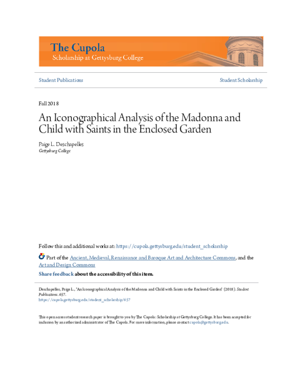 (PDF) An Iconographical Analysis of the Madonna and Child with Saints ...