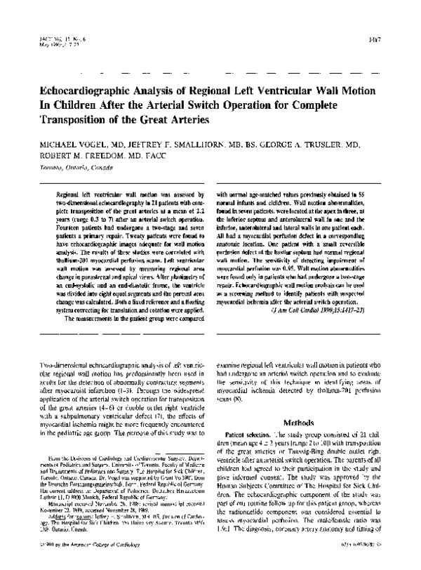 (PDF) Echocardiographic analysis of regional left ventricular wall ...