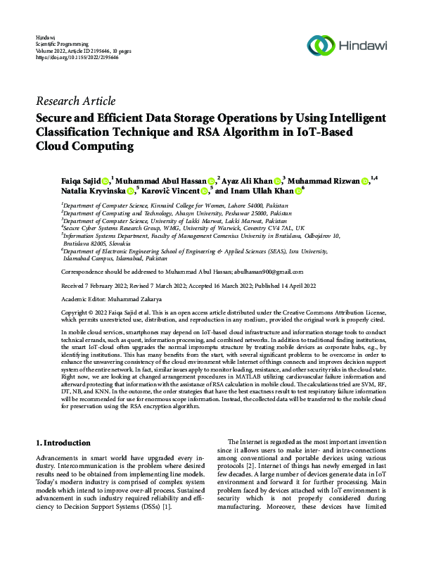 (PDF) Secure and Efficient Data Storage Operations by Using Intelligent ...