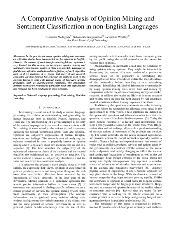 (PDF) A comparative analysis of opinion mining and sentiment ...
