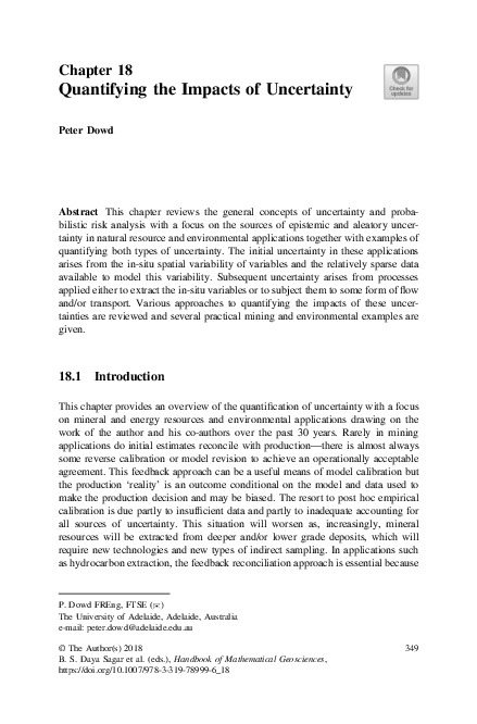 (PDF) Quantifying the Impacts of Uncertainty