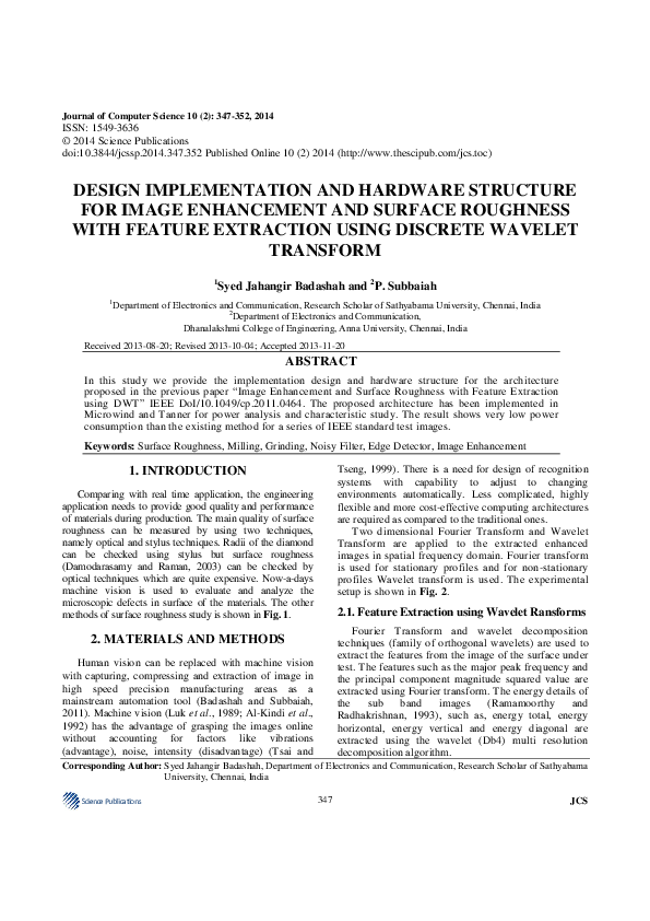 (PDF) Design Implementation and Hardware Structure for Image ...