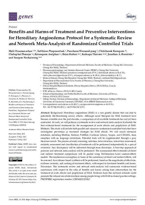 (PDF) Benefits and Harms of Treatment and Preventive Interventions for ...