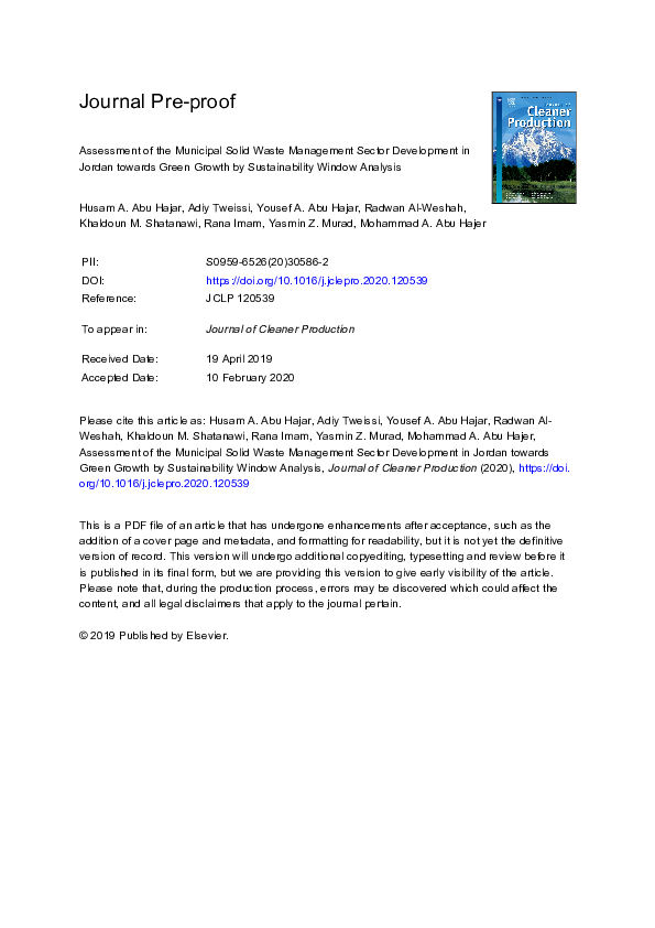 (PDF) Assessment of Municipal Solid Waste Management in Jammu City ...