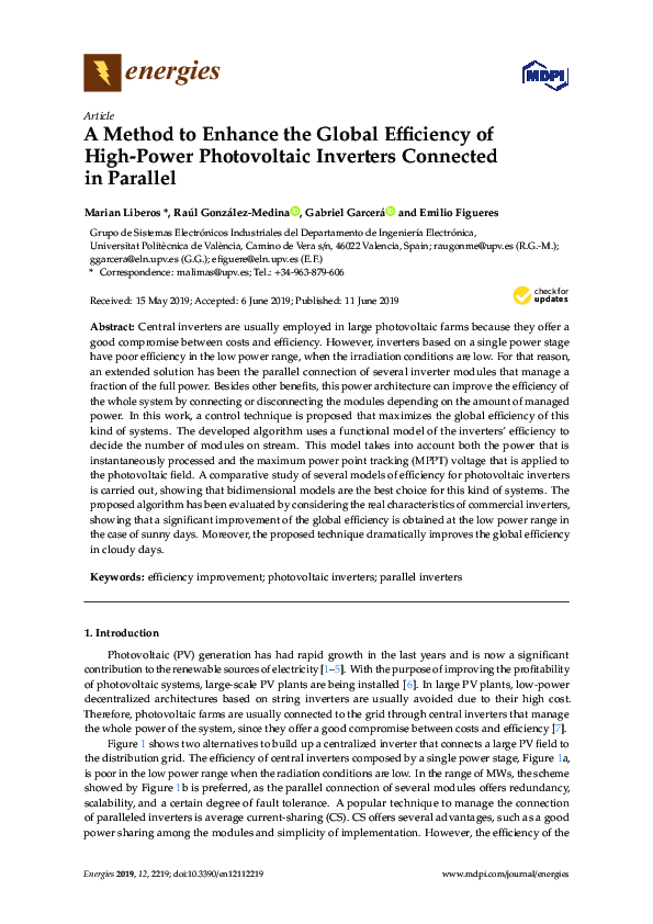 (PDF) A Method to Enhance the Global Efficiency of High-Power ...