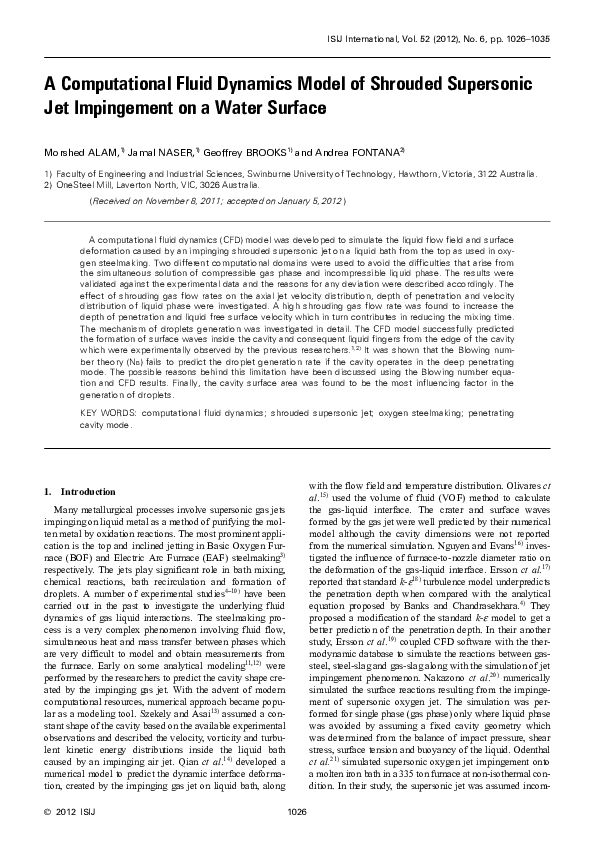 (PDF) A Computational Fluid Dynamics Model of Shrouded Supersonic Jet ...