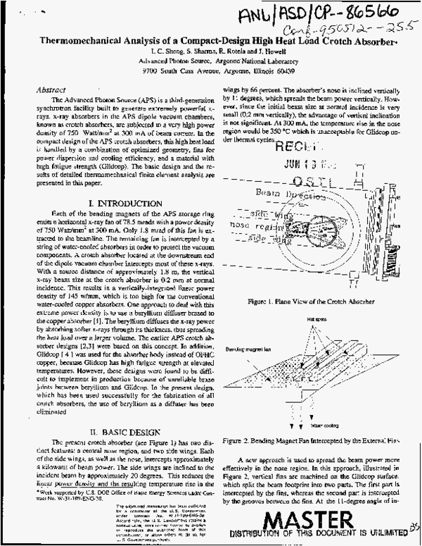 (PDF) Thermomechanical analysis of a compact-design high heat load ...
