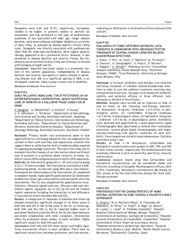 (PDF) SUNP103 Evaluation of Three Different Antibiotic LockTherapies