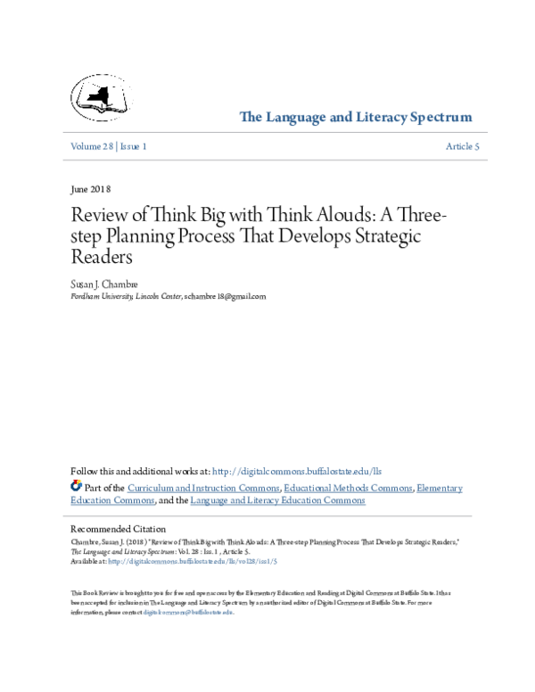 (PDF) Review of Think Big with Think Alouds: A Three-step Planning ...