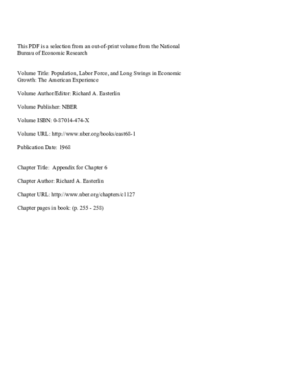 (PDF) Appendix for Chapter 6