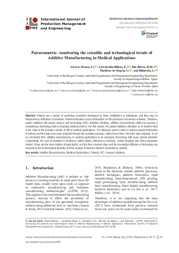 (PDF) Medical Applications of Additive Manufacturing