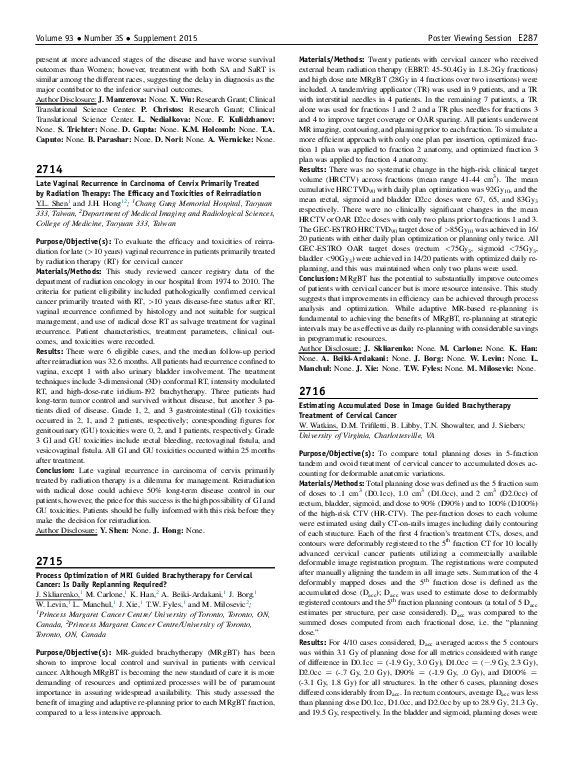 (PDF) Process Optimization of MRI Guided Brachytherapy for Cervical ...