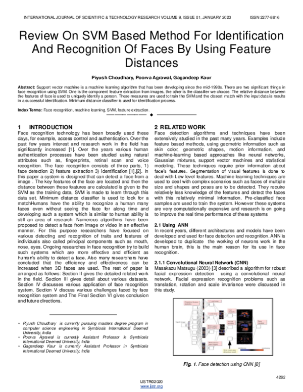 (PDF) Survey on SVM Based Method for Identification and Recognition of ...