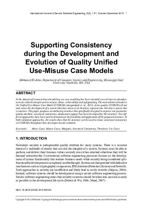 (PDF) Supporting Consistency during the Development and Evolution of ...