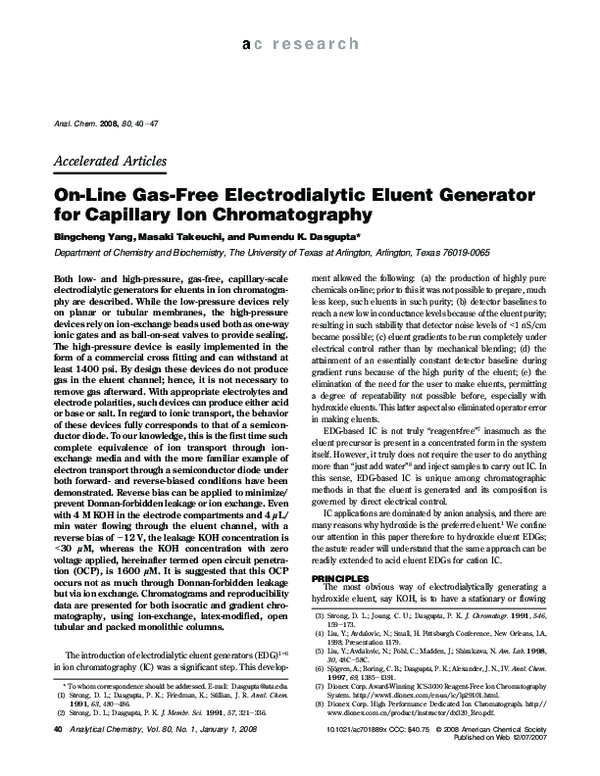 (PDF) On-Line Gas-Free Electrodialytic Eluent Generator for Capillary ...