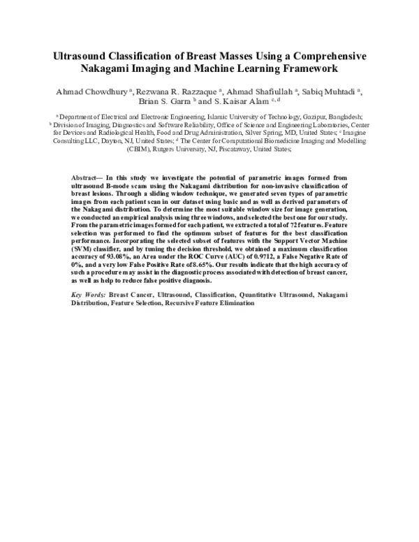 (PDF) Ultrasound classification of breast masses using a comprehensive ...