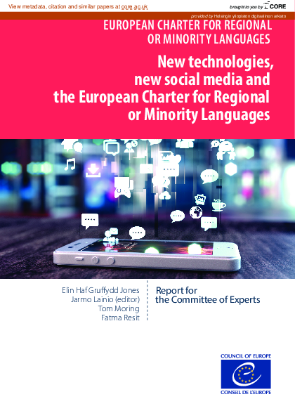 (PDF) European Charter for Regional or Minority Languages—New ...