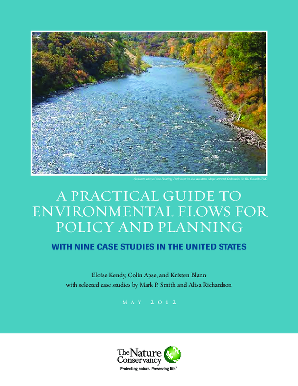 (PDF) A Practical Guide to Environmental Flows for Policy and Planning ...