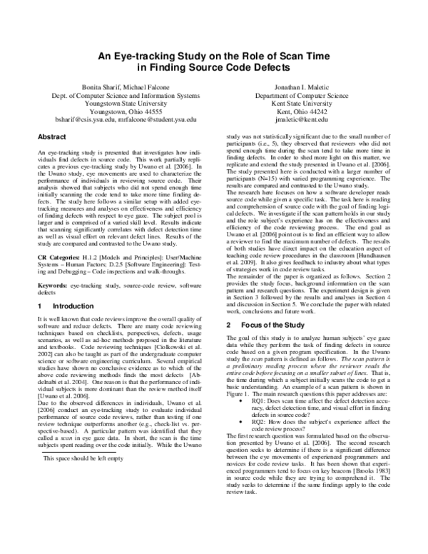 (PDF) An eye-tracking study on the role of scan time in finding source ...
