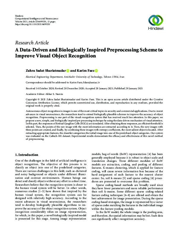 (PDF) A Data-Driven and Biologically Inspired Preprocessing Scheme to ...