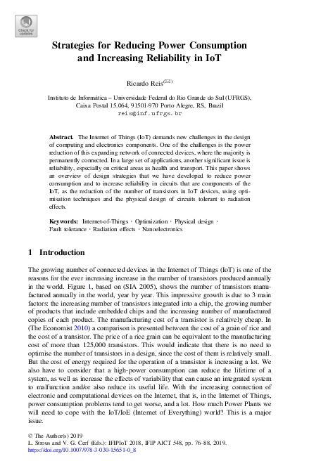 (PDF) Strategies for Reducing Power Consumption and Increasing ...