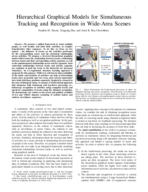 (PDF) Hierarchical Graphical Models for Simultaneous Tracking and ...
