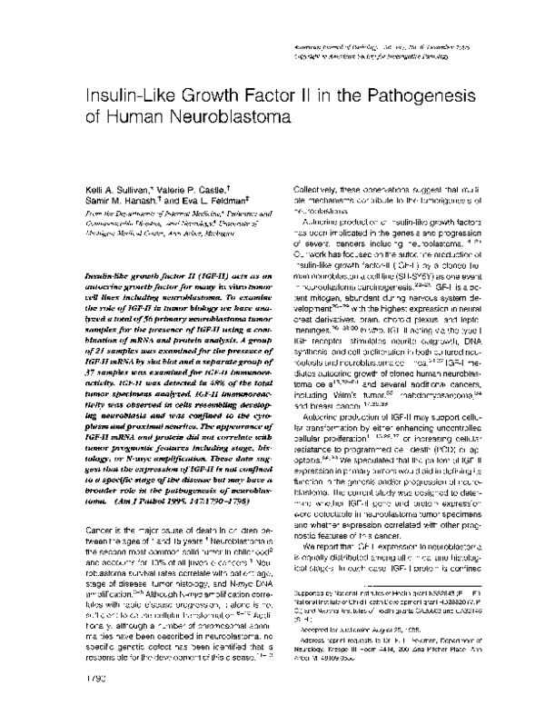 (PDF) Insulin-like growth factor II in the pathogenesis of human ...