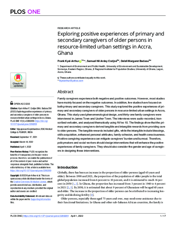 (PDF) Exploring positive experiences of primary and secondary ...