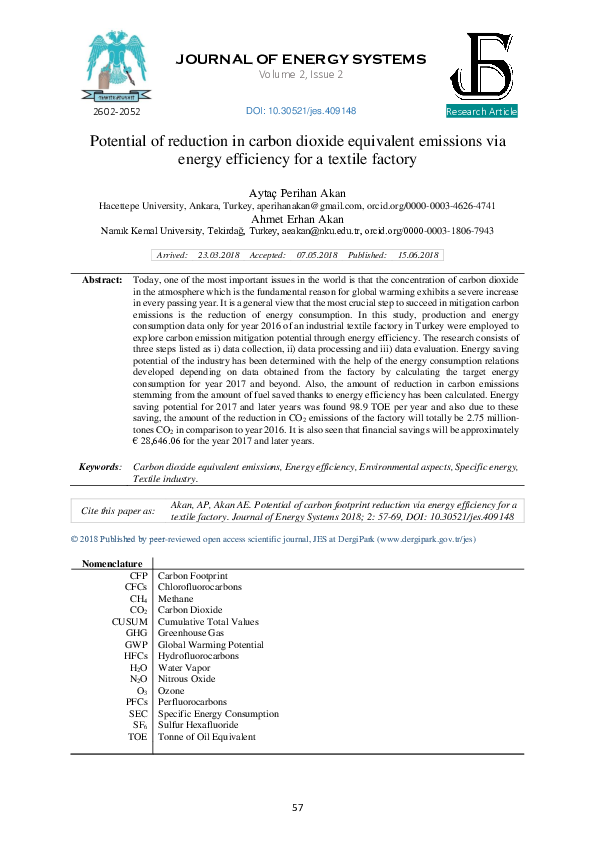 (PDF) Potential of reduction in carbon dioxide equivalent emissions via ...