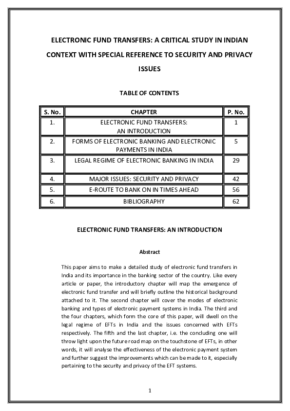 (PDF) Electronic Fund Transfers: An Introduction