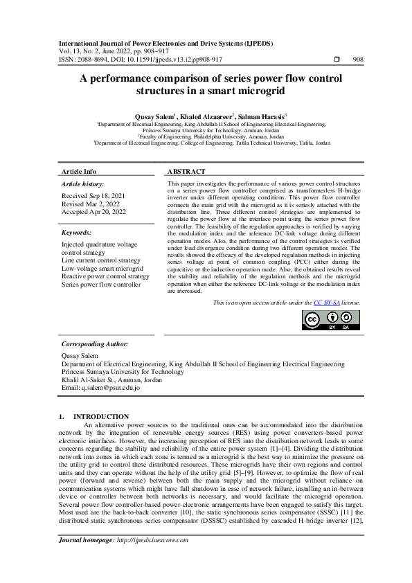(PDF) A performance comparison of series power flow control structures ...
