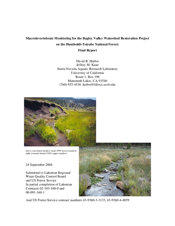 (PDF) Submitted to Lahontan Regional Water Quality Control Board