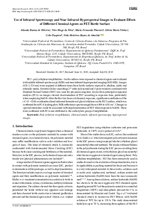 (PDF) Use of Infrared Spectroscopy and Near Infrared Hyperspectral ...