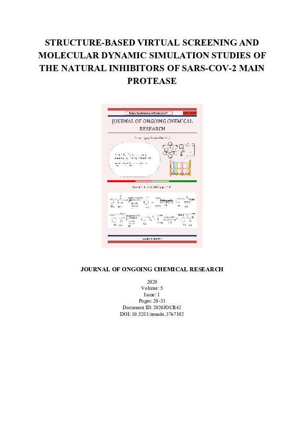(PDF) Structure-based Virtual Screening and Molecular Dynamic ...