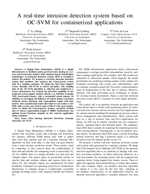 (PDF) A real-time intrusion detection system based on OC-SVM for ...