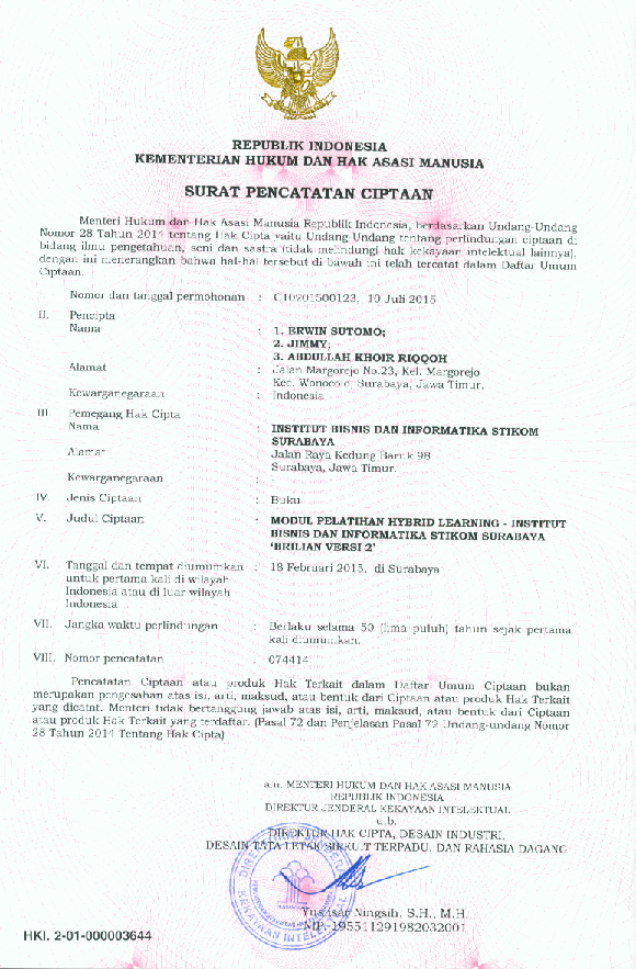 (PDF) HAKI : Modul Pelatihan Hybrid Learning - Institut Bisnis dan ...