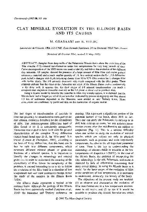 (PDF) Clay Mineral Evolution in the Illinois Basin and its Causes