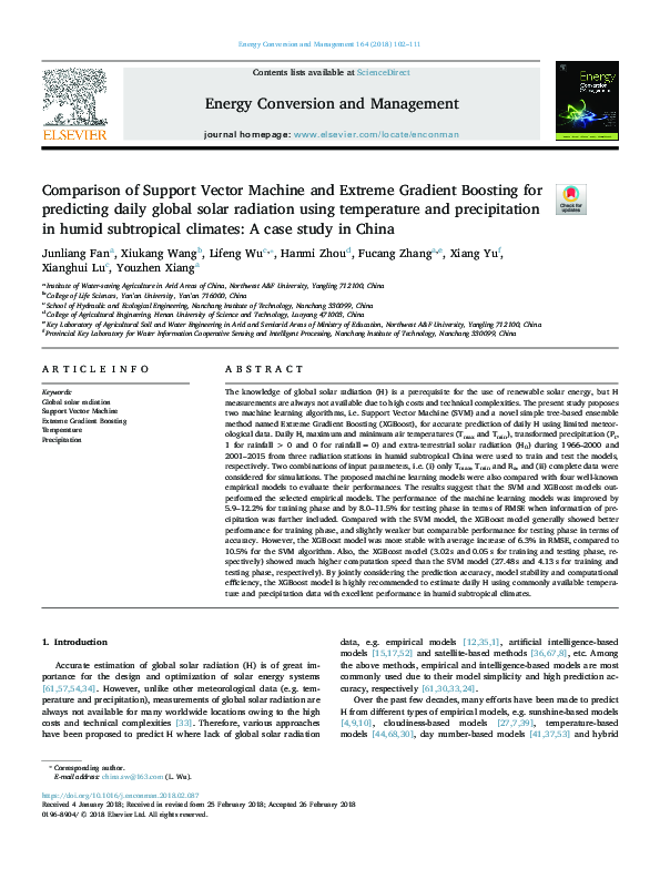 (PDF) Comparison of Support Vector Machine and Extreme Gradient ...