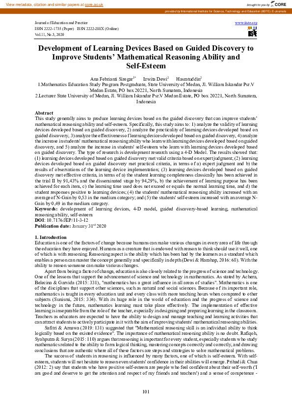 (PDF) Development of Learning Devices Based on Guided Discovery to ...