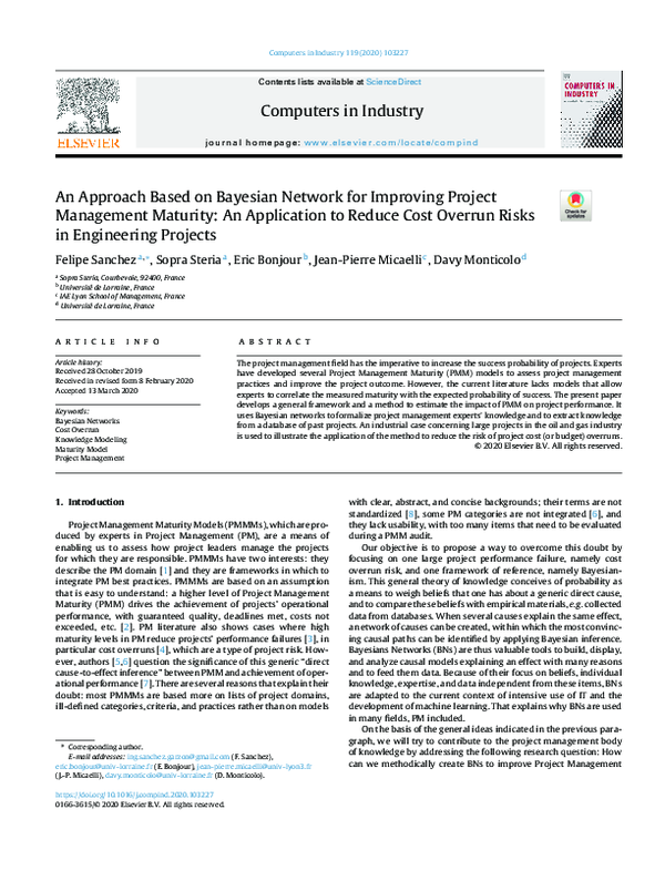 (PDF) An Approach Based on Bayesian Network for Improving Project ...